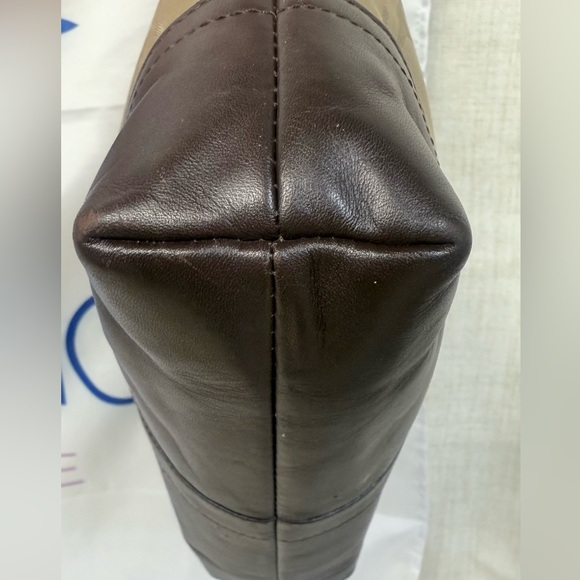 Coach Tan and Black Shoulder Bag - Picture 6 of 14